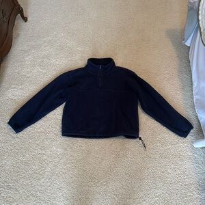 Lands' End Navy Fleece Jacket